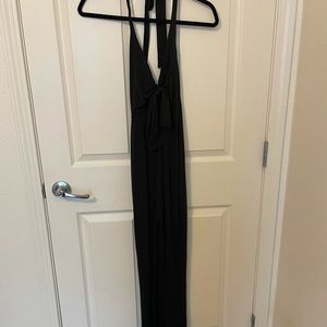Nookie black halter floorlength dress